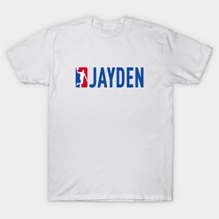 Jayden NBA Basketball Custom Player Your Name T-Shirt T-Shirt